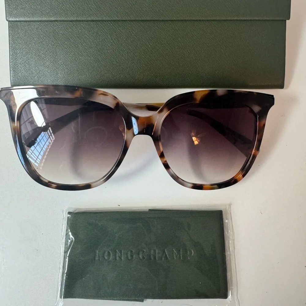 Longchamp Women’s Tortoise Shell Sunglasses LO728S Sunglasses